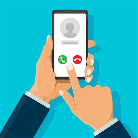 Llamada Entrante En El Teléfono Inteligente Con El Icono De Personas En