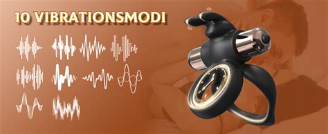 in Penisring Vibrator Dual Penis Ring mit Vibrationsmodi Erotik Sex Spielzeug für Paare