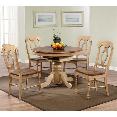 Round Dining Table With Leaf Extension Ideas On Foter