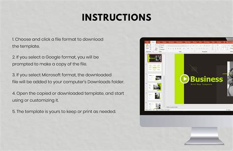 Business Mind Map Template in PowerPoint, PDF, Google Slides, Apple ...