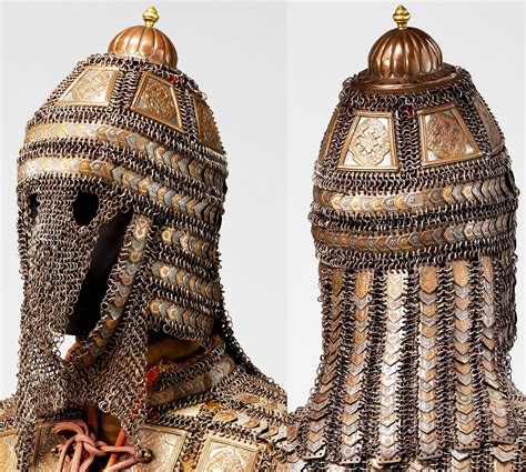 Indian Sind Armor Late 18th To Early 19th C Detail View Helmet