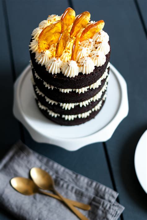 Naked Cake Chocolat Vanille Caramel Lilie Bakery