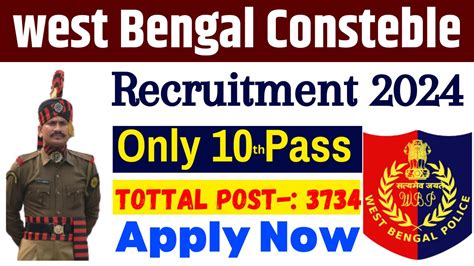 West Bengal Police Constable Recruitment Notification For