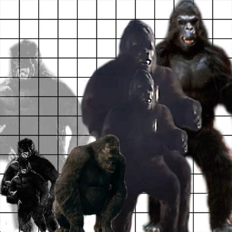 View Godzilla Vs Kong Size Chart PNG | escucharensilencio