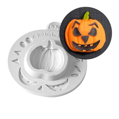 Molde Silicona Para Fondant Calabaza Katy Sue Designs