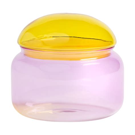 Pink Glass Jar 13 5 Cm Puffy Andklevering