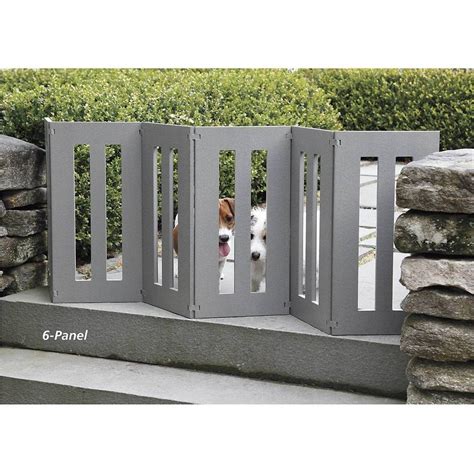 Freestanding Outdoor Pet Barrier Is Durable Weather Proof And Made