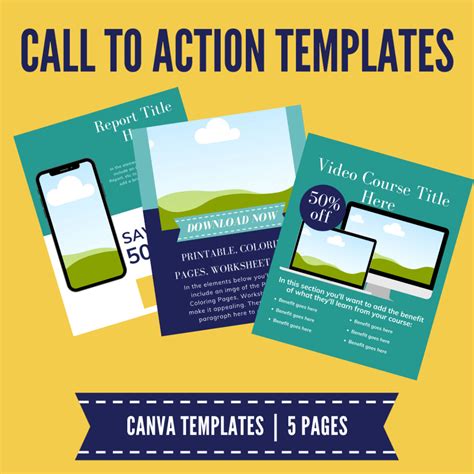 Call To Action Canva Templates I Am Jenn