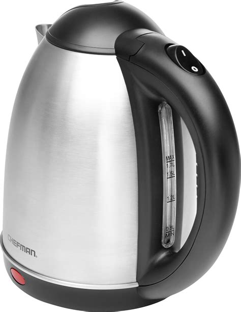 Best Buy Chefman 1 7l Electric Kettle Stainless Steel Rj11 17