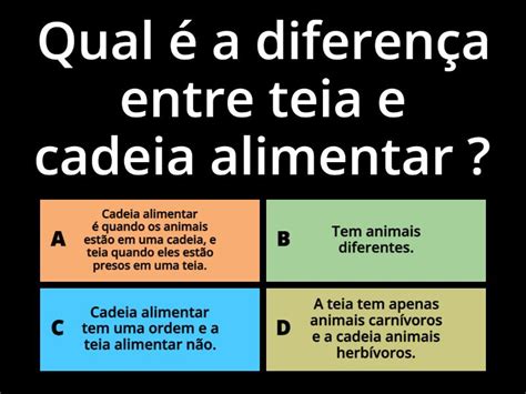 Qual A Diferença De Cadeia Alimentar E Teia Alimentar