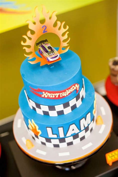 Kara S Party Ideas Hot Wheels Car Birthday Party Kara S Party Ideas
