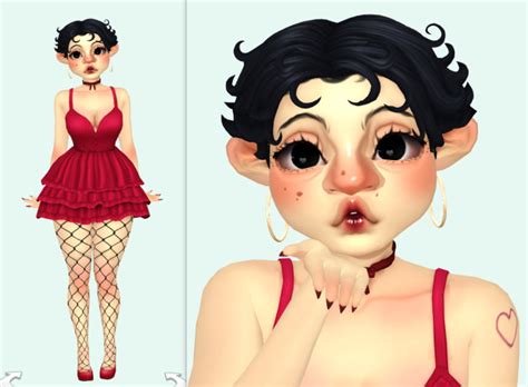 Boop Oop A Doop Betty Boop Using Simandy S New Hair Liliumsims