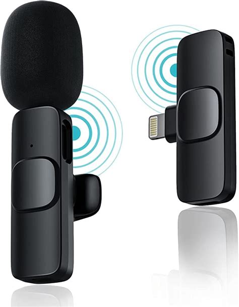 Imaginea K9 Wireless Microphone Clip Mic, Digital Mini Lavalier Microphones, Lapel Clip-on ...