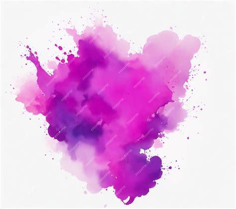 Premium Ai Image Stylish Pink And Purple Watercolor Paint