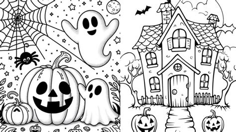 Dibujos De Halloween 5 Plantillas Para Colorear E Imprimir En Casa