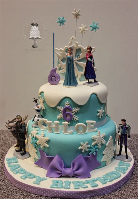 Delectable Delites Frozen Cake For Chole S 6th Birthday