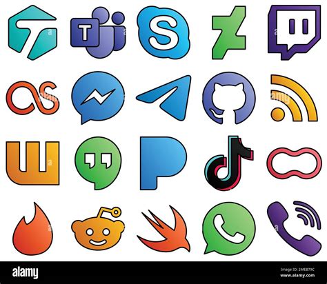 20 Modern Icons Wattpad Rss Messenger Github And Messenger Filled