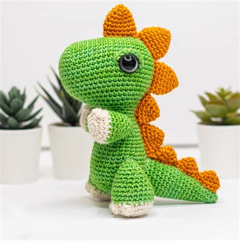 Crochet T Rex Amigurumi Free Pattern All Thing Crafts