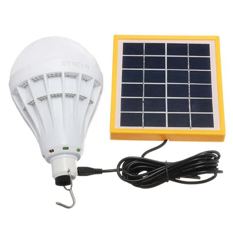 Mayitr 30W Portable LED Solar Powered Panel Light Bulb Waterproof ...