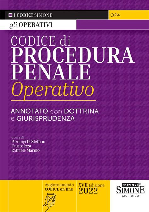 Codice Di Procedura Penale Operativo Edizioni Simone