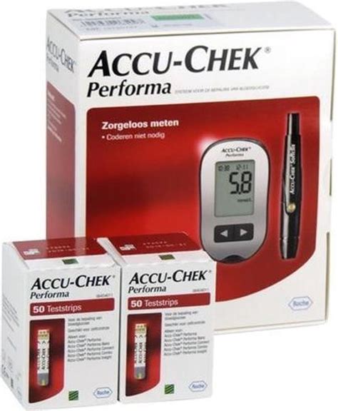 Bloedglucosemeter Accu Chek Performa 100 Teststrips