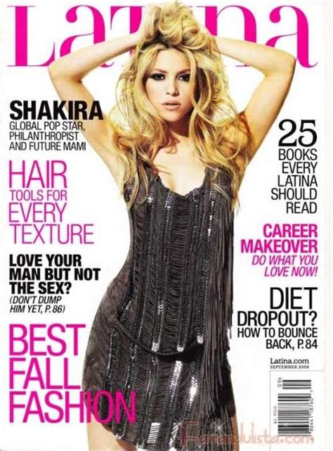 Shakira Posa Sexy Para Latina Magazine Sept Farandulista