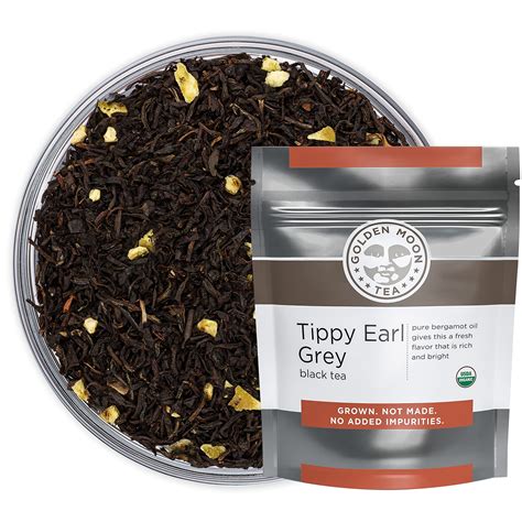 Buy Golden Moon Tippy Earl Gray Tea Black Tea Real Bergamot Peels