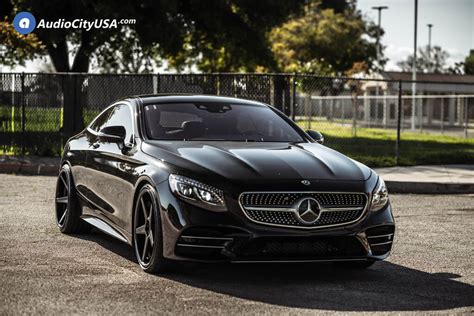 2018 Mercedes Benz S560 Amg Coupe 22x9 22x11 Ferrada Wheels Fr3 Black Audiocityusa 8