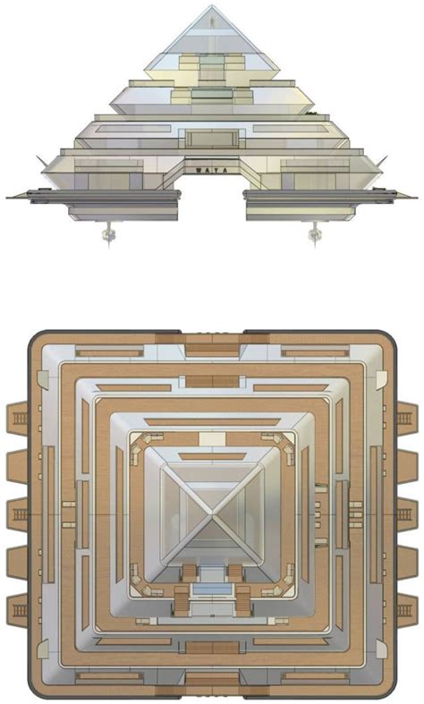 Waya Modular Floating Pyramid Wordlesstech Futuristic Architecture