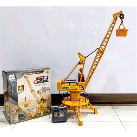 Jual Mainan Remote Control Tower Crane Rc Tower Crane Alat Berat