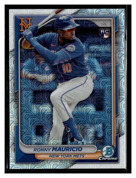 Bowman Chrome Mojo Refractor Ronny Mauricio Ebay