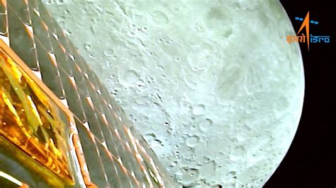 India S Chandrayaan Moon Rover Enters Lunar Orbit Snaps Stunning