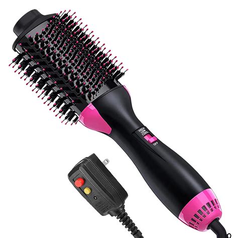 Hair Styler Volumizer And Blow Dryer Brush 3 In 1 Hot Cool Air Brush Design For All Hair