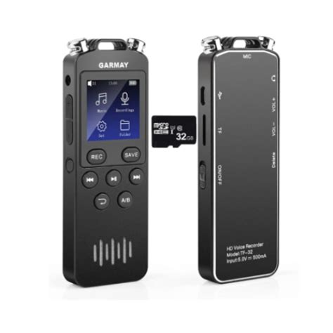 Chronus Digital Voice Recorder 2022 Upgraded 32gb 1536kbps Recording Capacity 32h Battery Time