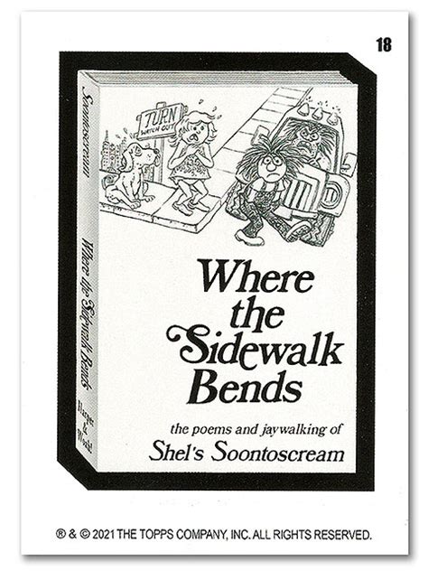 Wacky Packages Monthly Series June 2021 Sticker 18 Sidewalk Bends