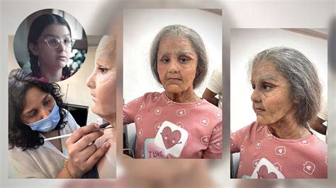 Old Lady Makeup On Little Girl Saubhaya Makeup