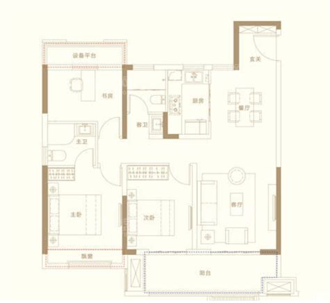 宿州宿州云栖园4室2厅2卫户型图 宿州楼盘网