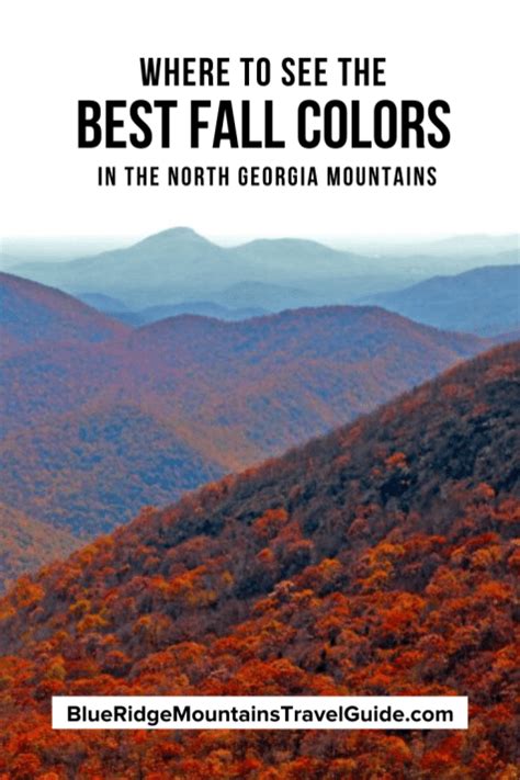 Fall in the Mountains of North Georgia (Where to See the Best Fall ...