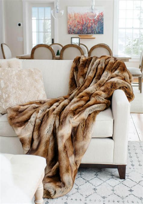 Signature Series Fisher Faux Fur Throws Fabulous Furs