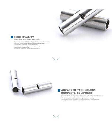 China Wholesale Bn Copper Tube Non Insulated Electrical Naked Butt Connectors Manufacturers