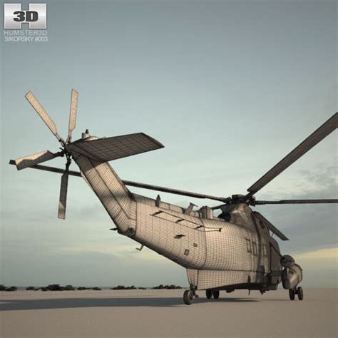 Marine One Sikorsky VH 3D Sea King Modelo 3D Descargar Helicóptero on