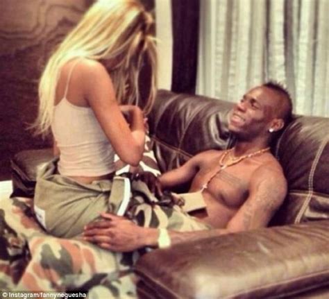 Mario Balotelli S Girlfriend Fanny Neguesha Shows Off Her Love For