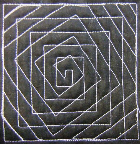 The Free Motion Quilting Project Day 204 Spiral Illusion