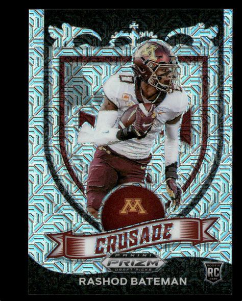 2021 Prizm Draft Picks Collegiate Rashod Bateman 166 MOJO RC 25