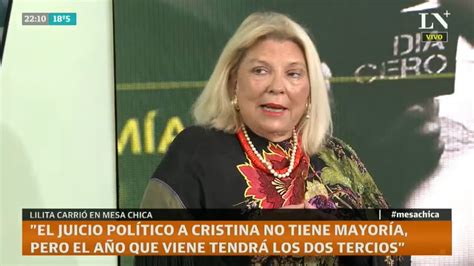 Elisa Carrió Si es indispensable para salvar la República voy a ser