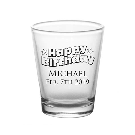 Personalized Flared Shot Glass Print Canada Store