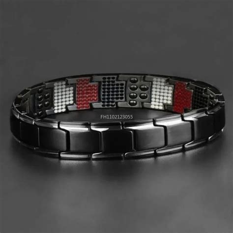 Pulsera Magn Tica Trenzada Para Hombres Brazalete De Energ A Salud