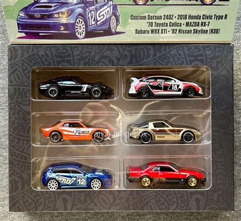 Hot Wheels Japanese Car Culture Multipack Datsun Oz Civic Type Toyota Celica Mazda Rx