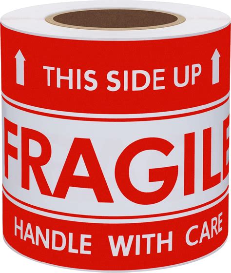 Amazon Uirio Per Roll Fragile Stickers For Shipping Handle