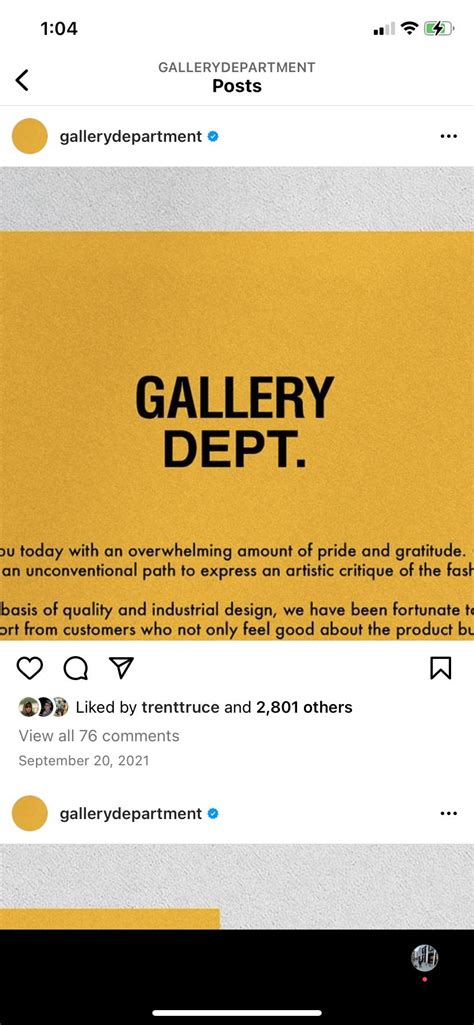 Does anybody know the font for “GALLERY DEPT.” : r/identifythisfont